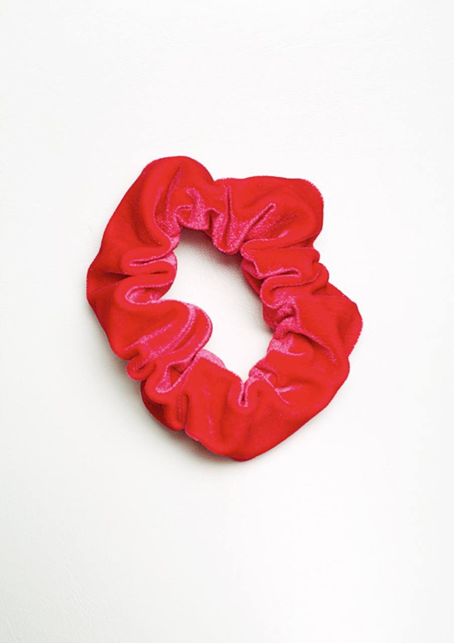 Wokkel rode gladde velours