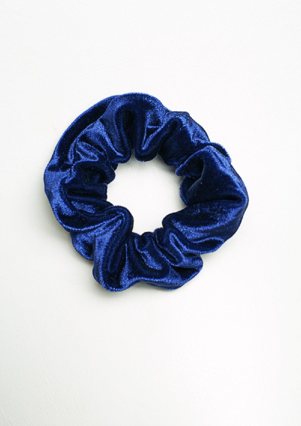 Schrunchie crushed velvet navy