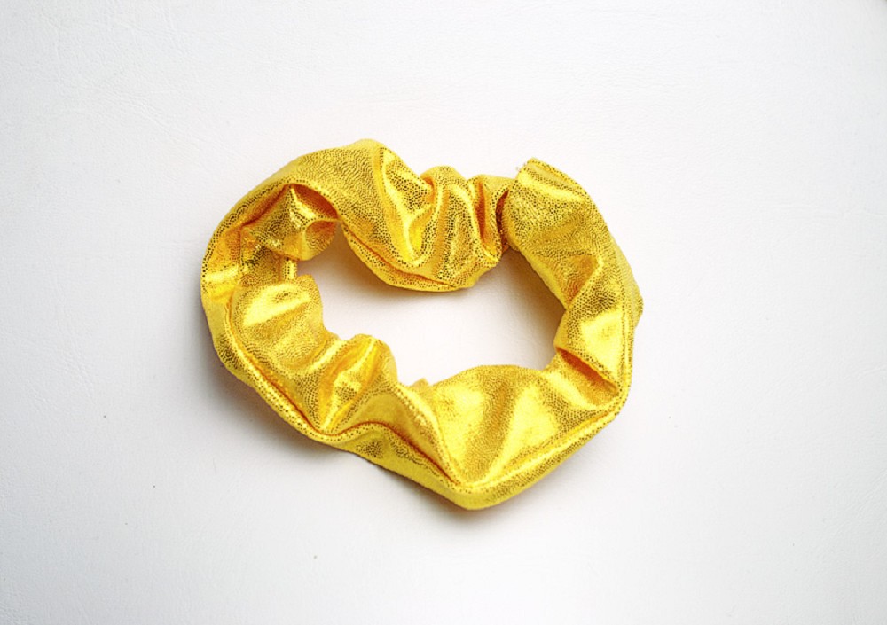 Schrunchie yellow wetlook