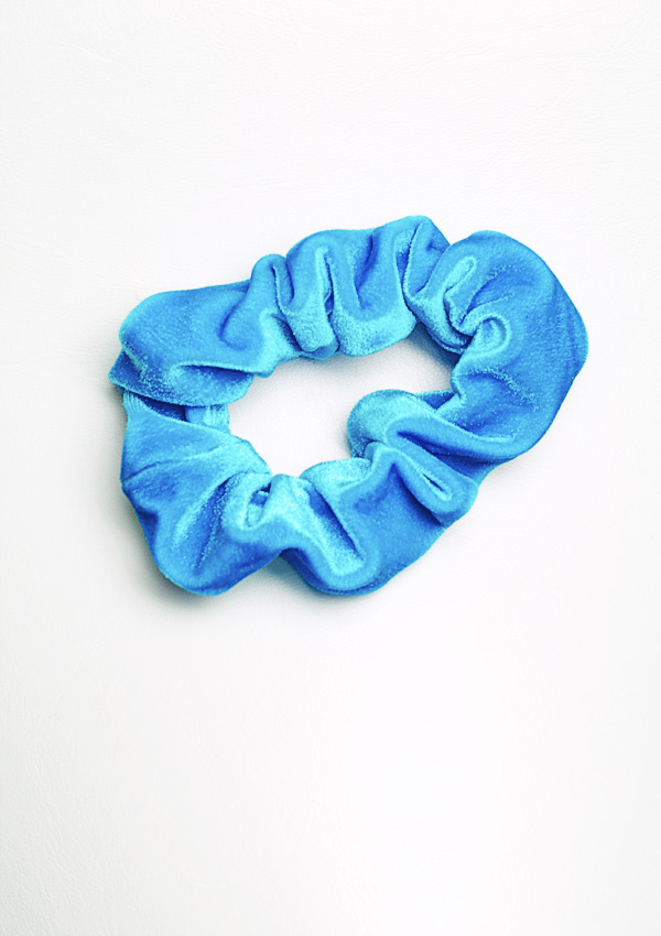 Wokkel turchese gladde velours