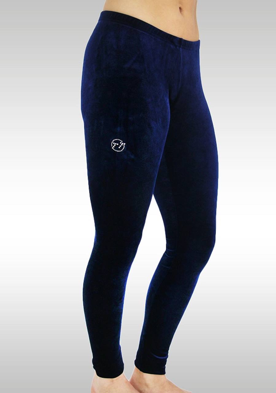 enkellange legging, donkerblauw K753ma